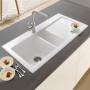 Villeroy & Boch Subway 60 Einbauspüle, Ablaufgarnitur mit Handbetätigung, Becken links