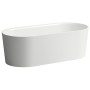 LAUFEN Val Oval-Badewanne freistehend, mit Überlaufspalt