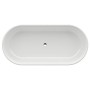 LAUFEN Val Oval-Badewanne freistehend, mit Überlaufspalt