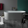 LAUFEN Val Oval-Badewanne freistehend, mit Überlaufspalt