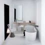 LAUFEN Val Oval-Badewanne freistehend, mit Überlaufspalt