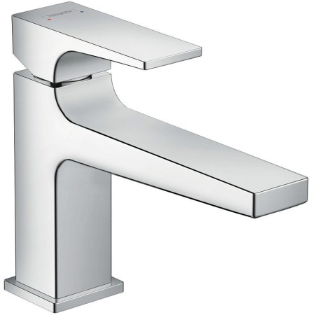 hansgrohe Metropol Einhebel-Waschtischmischer 100 mit Hebelgriff und Push-Open Ablaufgarnitur