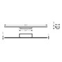 hansgrohe RainDrain Minimalistic Fertigset Duschrinne 80 cm