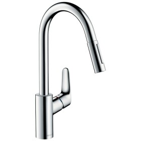 hansgrohe Focus M41 Einhebel-Küchenmischer 240, Ausziehbrause, 2jet, sBox