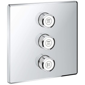 GROHE Grohtherm SmartControl 3-fach Unterputzventil Fertigmontageset, eckige Ausführung