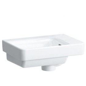 LAUFEN PRO S Handwaschbecken 36 cm ohne Hahnloch, mit Überlauf