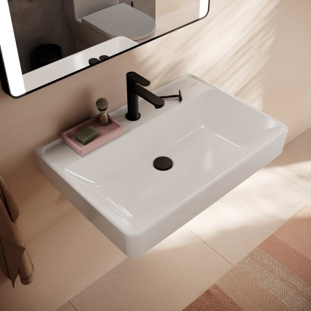 hansgrohe Xanuia Q Waschtisch 700/480 mit Hahnloch ohne Überlauf, SmartClean