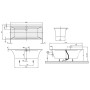 Villeroy & Boch Squaro Edge 12 Duo Badewanne 170 x 75 cm mit Profibox 2.0 Eck