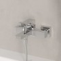 Villeroy & Boch Taro Duschgarnitur mit Brausehalter, Stabhandbrause und Wannenarmatur
