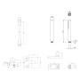 Villeroy & Boch Taro Duschgarnitur mit Brausehalter, Stabhandbrause und Wannenarmatur