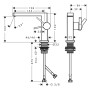 hansgrohe Tecturis E Einhebel-Waschtischarmatur 110 Fine CoolStart mit Push-Open Ablaufgarnitur