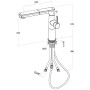 Villeroy & Boch Sorano Sky Shower Einhebel-Küchenarmatur