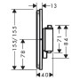 hansgrohe ShowerSelect Comfort Q Thermostat UP für 2 Verbraucher mit integrierter Sicherungskombination