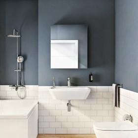 Lavabo VitrA Integra 64,5 cm, senza troppopieno, 1 foro per rubinetto al centro