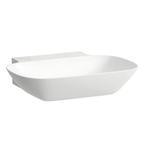 LAUFEN INO Aufsatzwaschtisch wandmontiert, geschliffen 56 x 45 cm, ohne Hahnloch und Überlauf