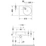 Duravit Duravital Scola Universalbecken 61,5 cm rechts