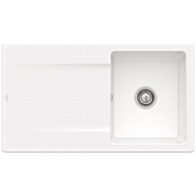 Évier encastrable Villeroy & Boch Siluet 50, bonde à actionnement manuel, réversible