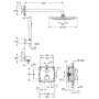 GROHE Grohtherm Duschsystem Unterputz mit Rainshower Cosmopolitan 310