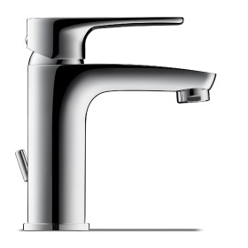 Miscelatore monocomando per lavabo Duravit B.1 S, con scarico a stelo