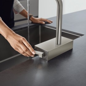 hansgrohe Aquno Select M81 Einhebel-Küchenmischer 250, Ausziehauslauf, 2jet, sBox