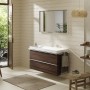 hansgrohe Xelu Q Waschbecken 120 x 48 cm ungeschliffen, mit 1 Hahnloch