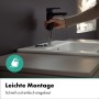 hansgrohe Vernis Blend Einhebel-Waschtischarmatur 100 CoolStart, mit Push-Open Ablaufgarnitur