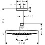 hansgrohe Raindance Select S Kopfbrause 240 2jet mit Deckenanschluss