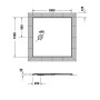 Duravit Tempano Duschwanne 100 x 100 cm, mit Antislip