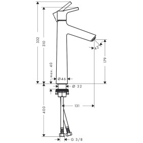 hansgrohe Talis S Einhebel-Waschtischmischer 190