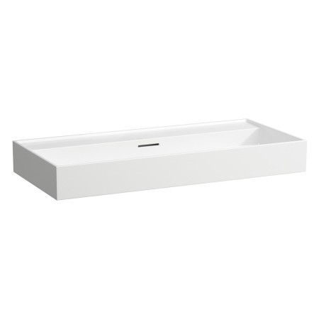 LAUFEN Kartell Aufsatzwaschtisch 100 x 46 cm, ohne Hahnloch, mit Überlauf