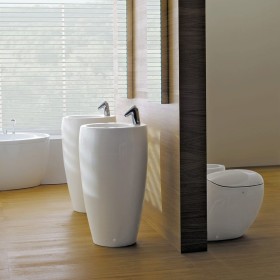 Lavabo sur colonne LAUFEN Alessi 53 cm avec trou pour robinet