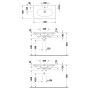 Duravit Viu Möbelwaschtisch 83 cm mit 1 Hahnloch, mit Überlauf