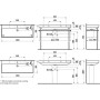 LAUFEN PRO S Waschtisch 120 cm unterbaufähig ohne Hahnloch, mit Überlauf