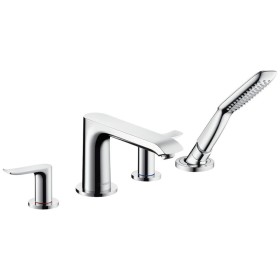 hansgrohe Metris 4-Loch-Wannenrandarmatur, DN15