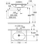 GROHE Essence Waschtisch 70 cm