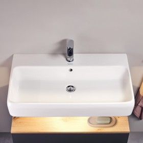 Duravit Qatego Waschtisch 80 x 47 cm, 1 Hahnloch, mit HygieneGlace