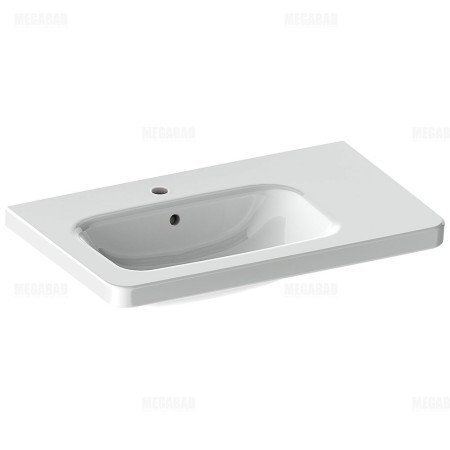 Duravit DuraStyle Möbelwaschtisch 80 cm asymmetrisch, Becken links mit 1 Hahnloch
