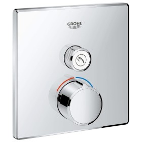 GROHE SmartControl Unterputzmischer Fertigmontageset mit einem Absperrventil, eckige Ausführung