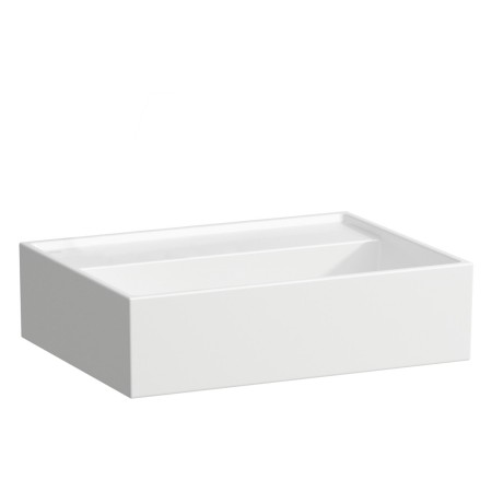 LAUFEN Kartell Handwaschbecken 45 x 34 cm, ohne Hahnloch, ohne Überlauf