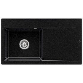 Villeroy & Boch Subway Style 50 Einbauspüle, Ablaufgarnitur mit Handbetätigung, Becken links