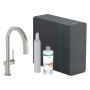 hansgrohe Aqittura M91 SodaSystem 210, Ausziehauslauf, 1 Strahlart, sBox lite, Starter Set