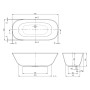 Villeroy & Boch Theano freistehende Badewanne Original Edition, 175 x 80 cm