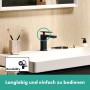 hansgrohe Tecturis E Einhebel-Waschtischarmatur 110 CoolStart wassersparend+ mit Zugstangen-Ablaufgarnitur