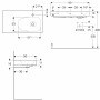 Geberit Citterio Waschtisch mit Ablagefläche links, 90 cm