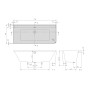 Villeroy & Boch Collaro Vorwand-Badewanne Duo 179 x 79 cm für Eckeinbau links