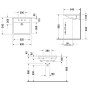 Duravit Starck 3 Waschtisch Vital 60 cm mit 1 Hahnloch