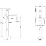Duravit C.1 Einhebel-Wannenmischer bodenstehend
