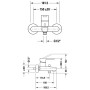 Duravit B.2 Einhebel-Wannenmischer Aufputz