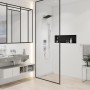 hansgrohe Pulsify E Duschkopf 260 2 Strahlarten EcoSmart mit Wandanschluss, eckig