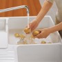 Villeroy & Boch Spülstein Doppelbecken, Ablaufgarnitur mit Handbetätigung